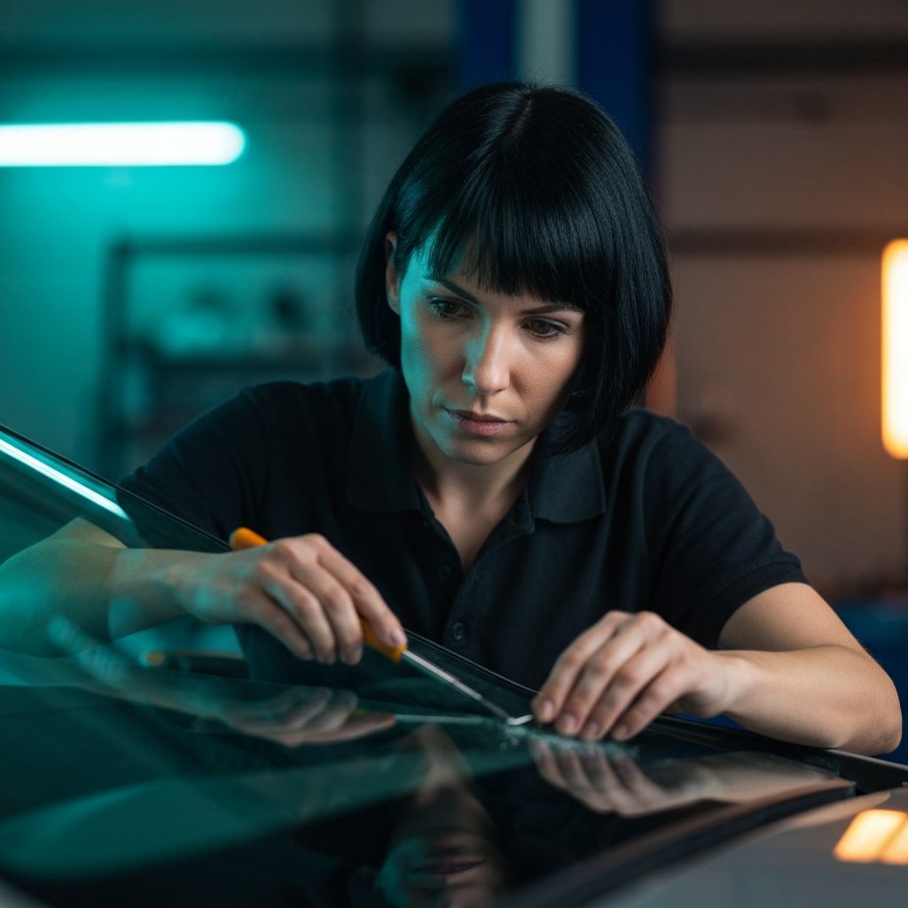 Professional windshield repair service